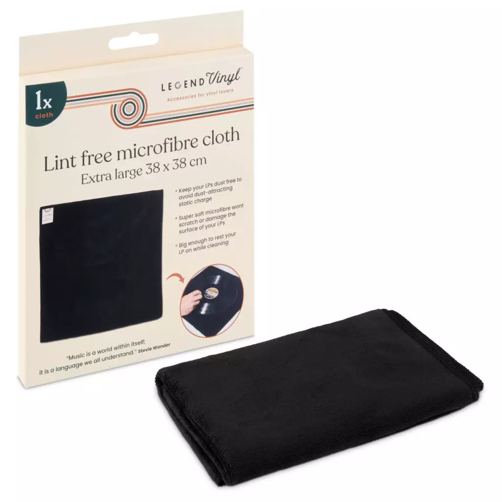 Lint Free Vinyl Record Microfibre Cleaning Cloth - Image 2